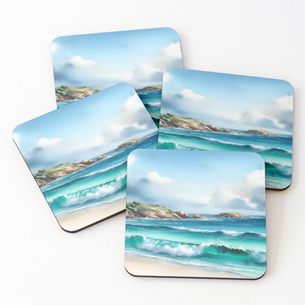 Item preview, Serene Beachscape Art designed and sold by Fashiospice07.