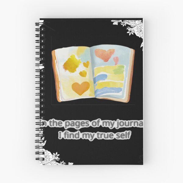 Item preview, In the pages of my journal, i find my true self - journaling designed and sold by pr1me-shop.