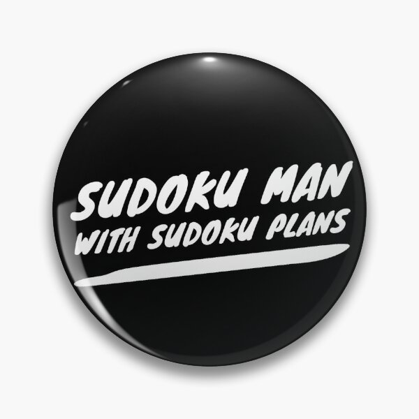Item preview, Sudoku Man with Sudoku Plans designed and sold by TGPretender.