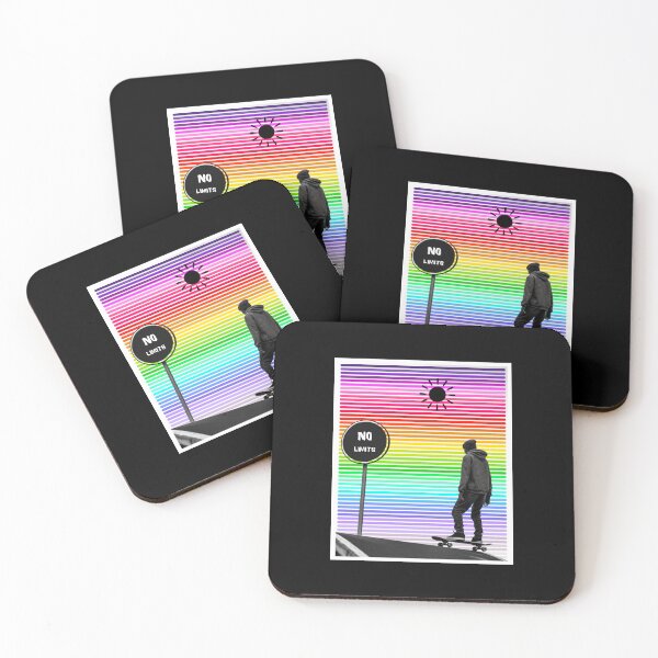 Item preview, No limits, rainbow colors skateboarding graphics designed and sold by silent-violin.