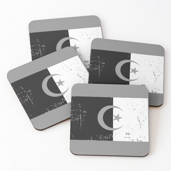Item preview, Algeria black and white national flag designed and sold by Starstacks.