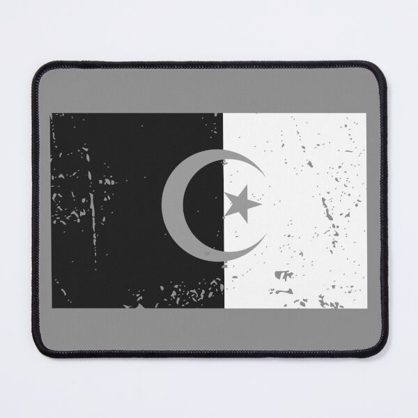 Item preview, Algeria black and white national flag designed and sold by Starstacks.