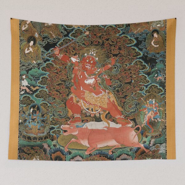 Item preview, Mandala 204 Yamari Rakta Buddhist Deity Heruka 1600s designed and sold by GuyBlank.
