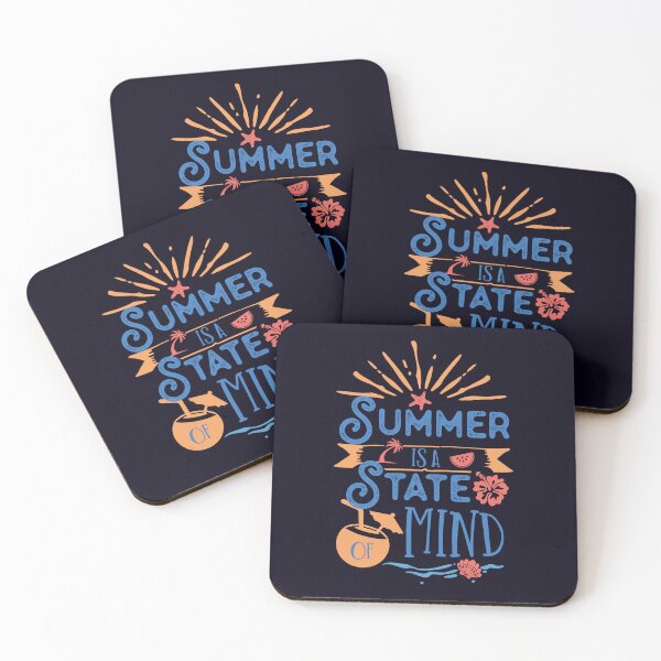 Item preview, Minimalist, Bold, Playful Typography SUMMER IS A STATE OF MIND for Summer Vacay, Ocean Lovers and Beachy Vibes – Motivational Summer Beach design designed and sold by zenturtlemerch.