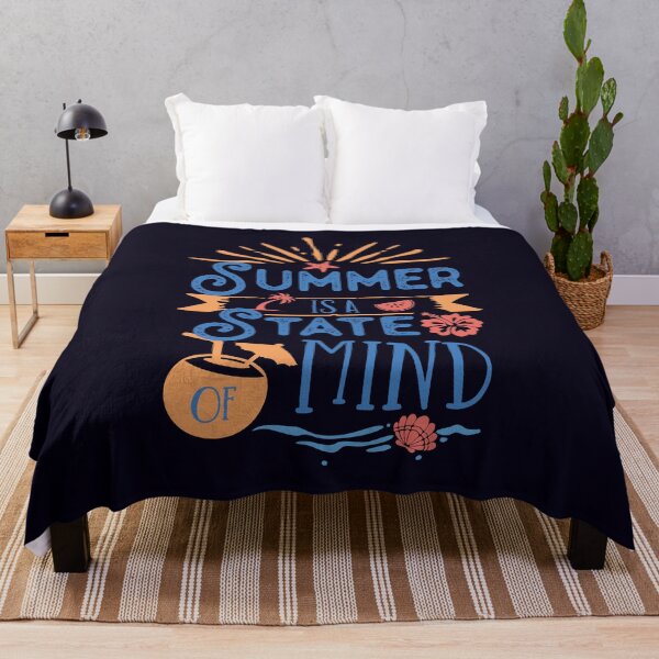 Item preview, Minimalist, Bold, Playful Typography SUMMER IS A STATE OF MIND for Summer Vacay, Ocean Lovers and Beachy Vibes – Motivational Summer Beach design designed and sold by zenturtlemerch.