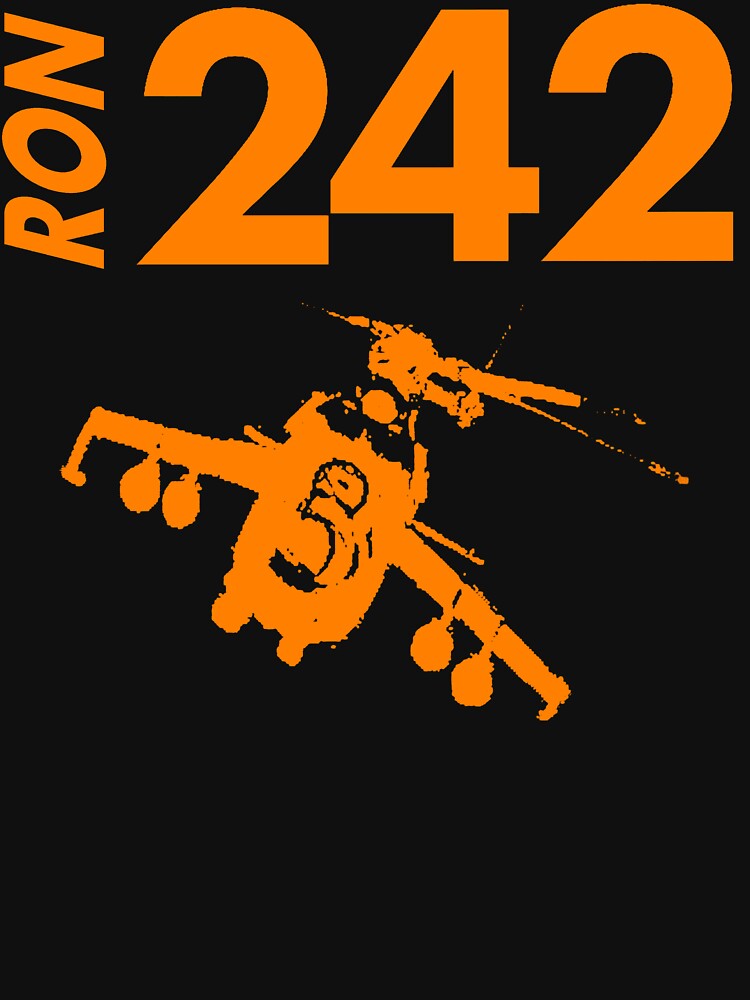 Thumbnail 7 of 7, Essential T-Shirt, «242 T 4 U» RON242 T with heli by UltraProbaat designed and sold by UltraProbaat.