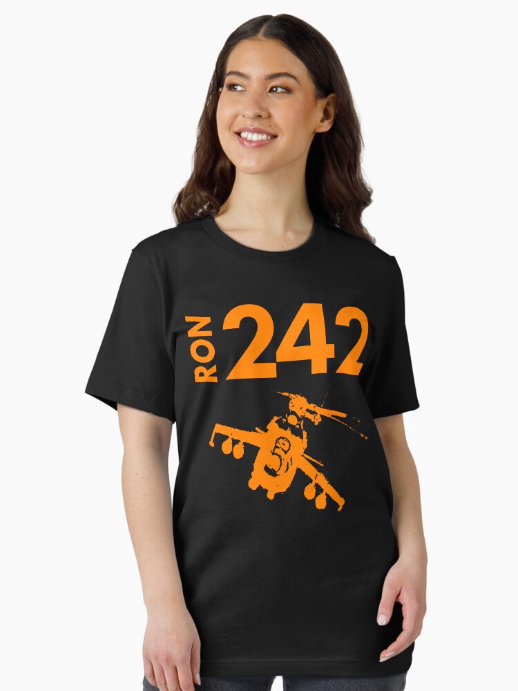 Thumbnail 2 of 7, Essential T-Shirt, «242 T 4 U» RON242 T with heli by UltraProbaat designed and sold by UltraProbaat.