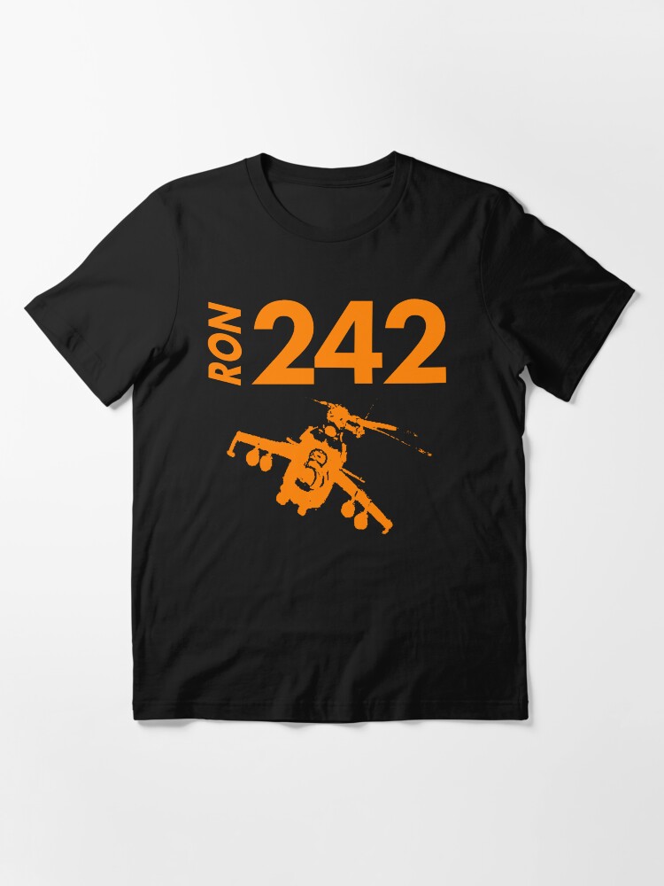 Thumbnail 3 of 7, Essential T-Shirt, «242 T 4 U» RON242 T with heli by UltraProbaat designed and sold by UltraProbaat.