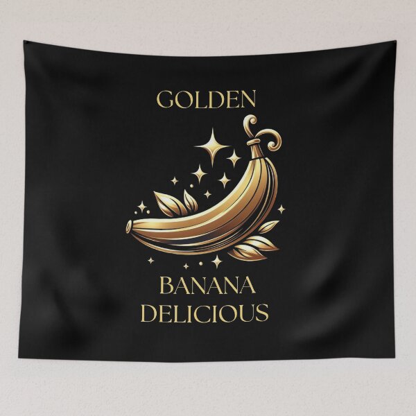 Aperçu de l'œuvre Golden Banana Delicious - style glamour à la banane créée et vendue par Funny-Banana.