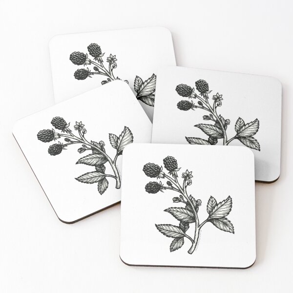 Item preview, Woodcut Engraving Botanical Blackberries designed and sold by Cabot of Curiosities.