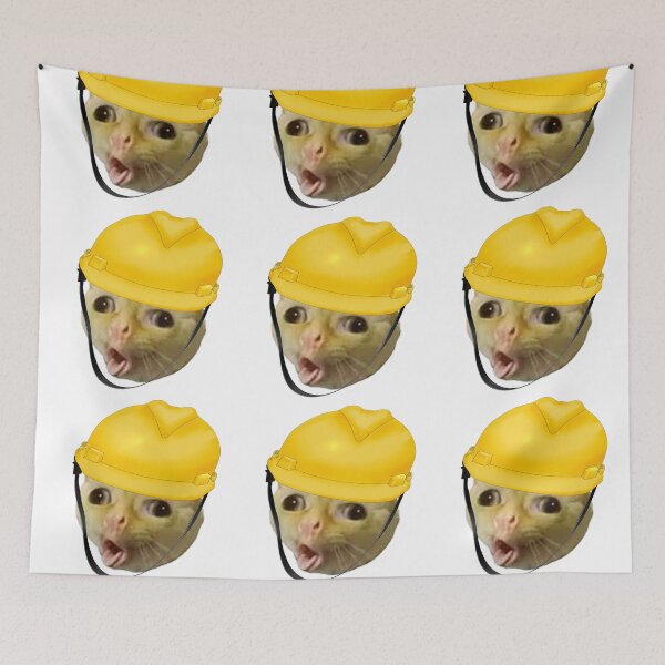 Item preview, Funny Catwithhardhat designed and sold by STURNIOLO55.