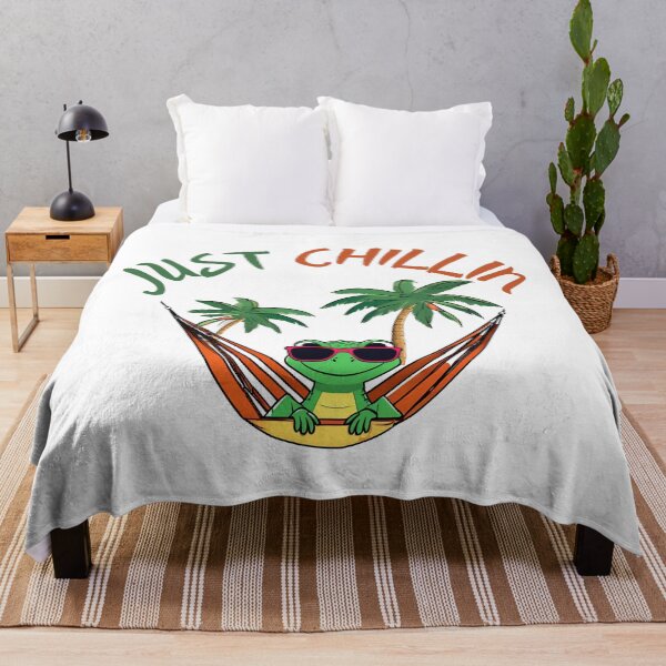 Item preview, Just Chillin' Lizard in Hammock with Palm Trees designed and sold by Creastore.