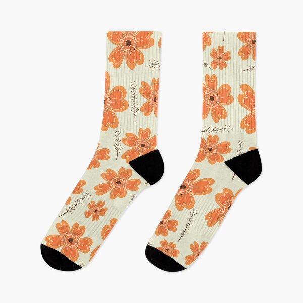 Item preview, Patrón floral naranja boho | Diseño floral decorativo elegante y moderno | paquete de pegatinas de flores designed and sold by Unitepeople.