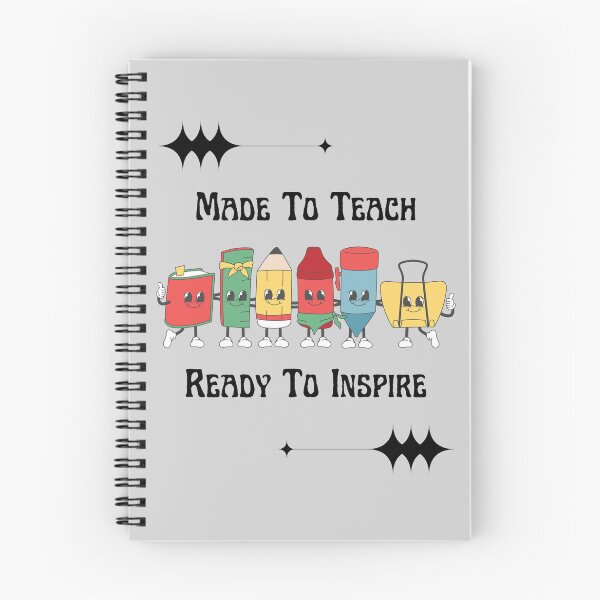 Item preview, Made To Teach Ready To Inspire Retro  designed and sold by WhatThePublicWa.