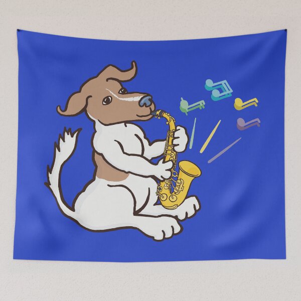 Item preview, Jack Russell on saxophone  designed and sold by ElectronicCloud.