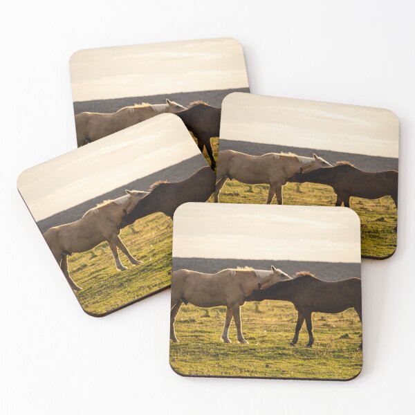 Item preview, Sunset Horses Grazing on Northam Burrows designed and sold by twymanphoto.