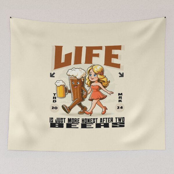 Item preview, Life is just more honest after two beers designed and sold by Peerless-Prime.