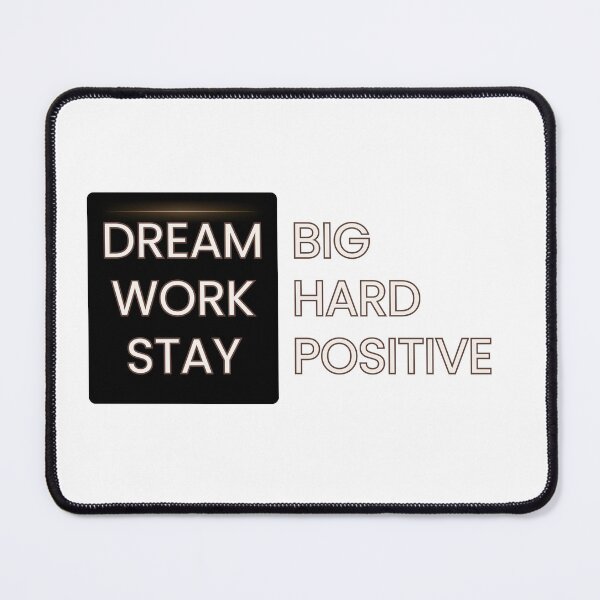 Item preview, Unisex Featured Apparel - 'Dream Big, Work Hard, Stay Positive' Custom modern Design designed and sold by Designer-Haven.