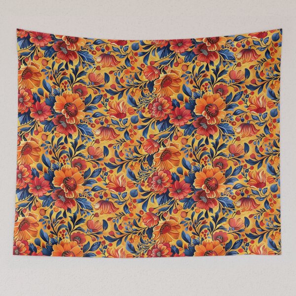 Item preview, Folk art pattern 2 designed and sold by FamousArtDesign.