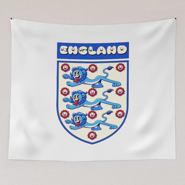Item preview, Cartoon Three lions 3 lions with English tudor roses designed and sold by jimmy-digital.