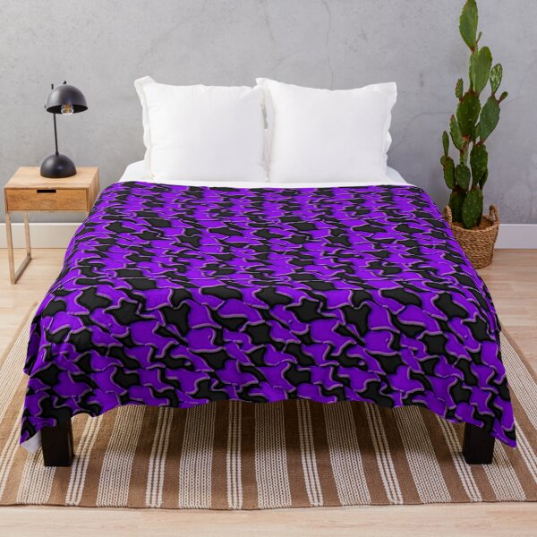 Item preview, Black and Purple Wavey Diagonal Checkerboard designed and sold by TheRulerofEarth.