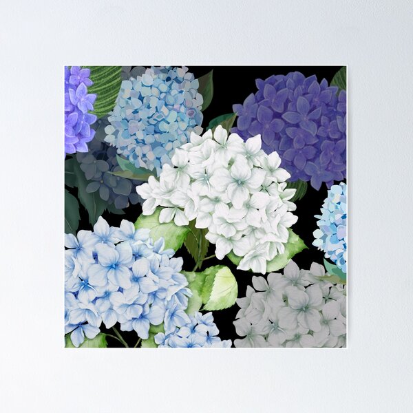 Item preview, Periwinkle White Hydrangea designed and sold by aboniteblanc.
