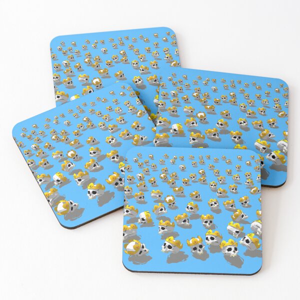 Item preview, Scattered skulls wearing golden crown designed and sold by m-yoga-store.