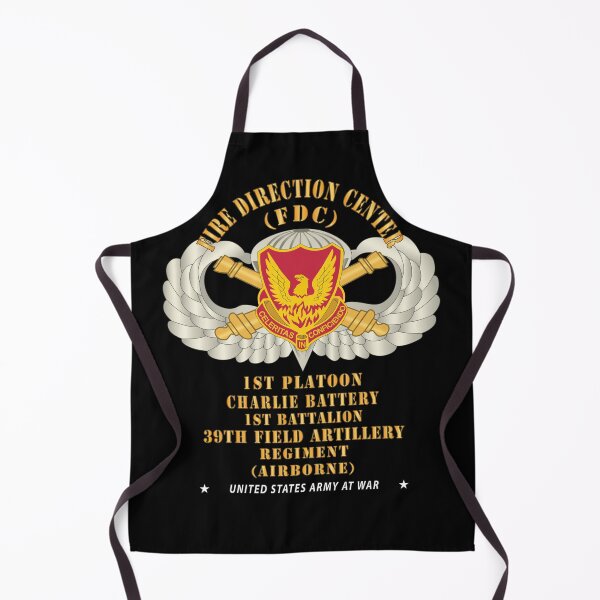 Item preview, 39th Field Artillery Regiment, 1st Platoon, FDC, Charlie Battery, 1st Battalion Airborne - V1 Gold X 300 designed and sold by Military Insignia Products.