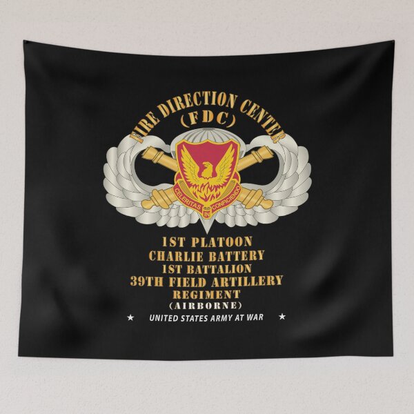 Item preview, 39th Field Artillery Regiment, 1st Platoon, FDC, Charlie Battery, 1st Battalion Airborne - V1 X 300 designed and sold by Military Insignia Products.