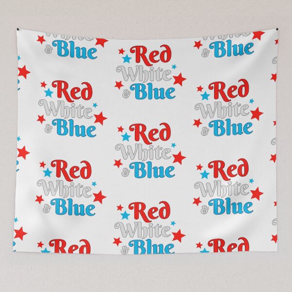 Item preview, Red white and blue patriotic design for american celebretion designed and sold by WuweiDG.