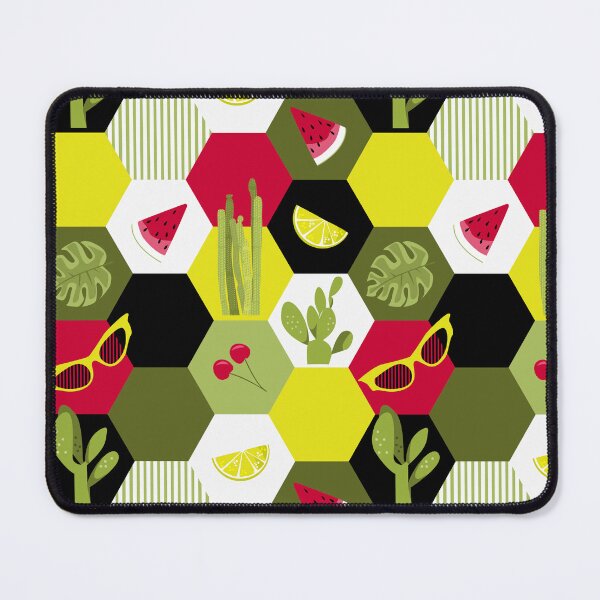 Item preview, lime green summer hexagons designed and sold by kobyakov.