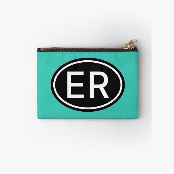 Item preview, ER Iniciales Monograma Letras Blancas Ovaladas designed and sold by Jeallan Designs.