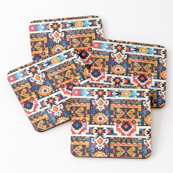 Item preview, Aztec art pattern  designed and sold by FamousArtDesign.