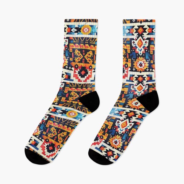 Item preview, Aztec art pattern  designed and sold by FamousArtDesign.