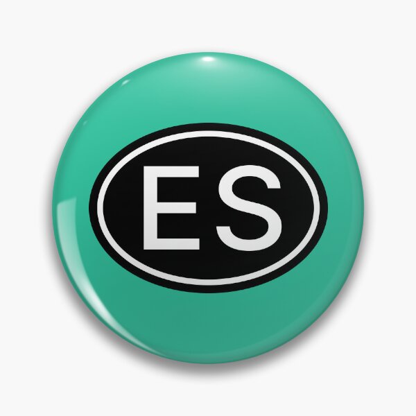 Item preview, ES Initials Monogram Oval White Letters designed and sold by Jeallan Designs.