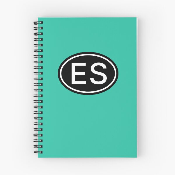 Aperçu de l'œuvre ES Initiales Monogramme Ovale Lettres Blanches créée et vendue par Jeallan Designs.