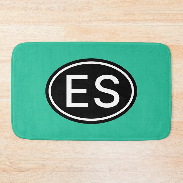 Item preview, ES Initials Monogram Oval White Letters designed and sold by Jeallan Designs.