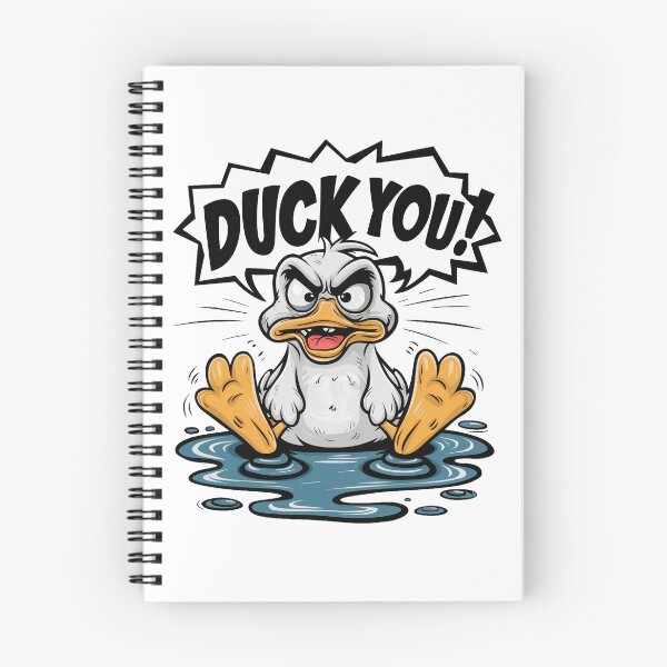 Item preview, Angry wet duck in a puddle designed and sold by BajoTShop.