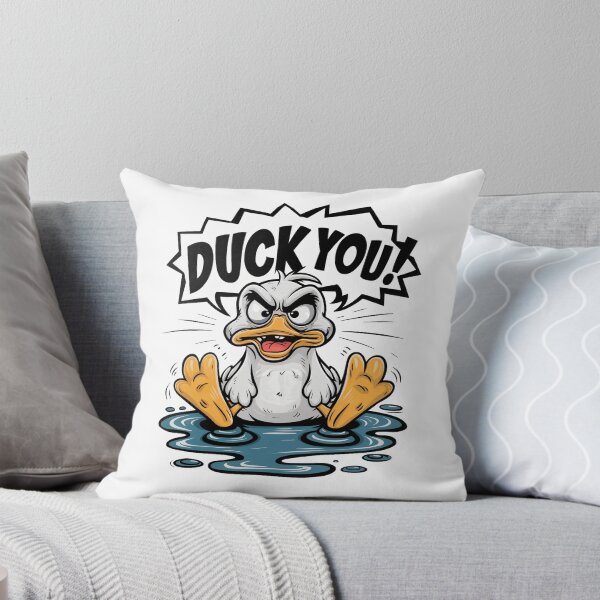 Item preview, Angry wet duck in a puddle designed and sold by BajoTShop.