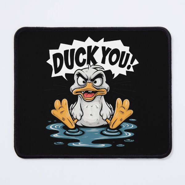 Item preview, Angry wet duck in a puddle designed and sold by BajoTShop.