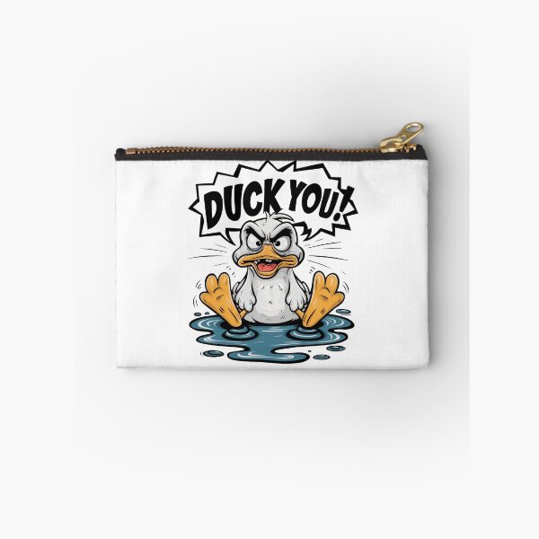 Item preview, Angry wet duck in a puddle designed and sold by BajoTShop.