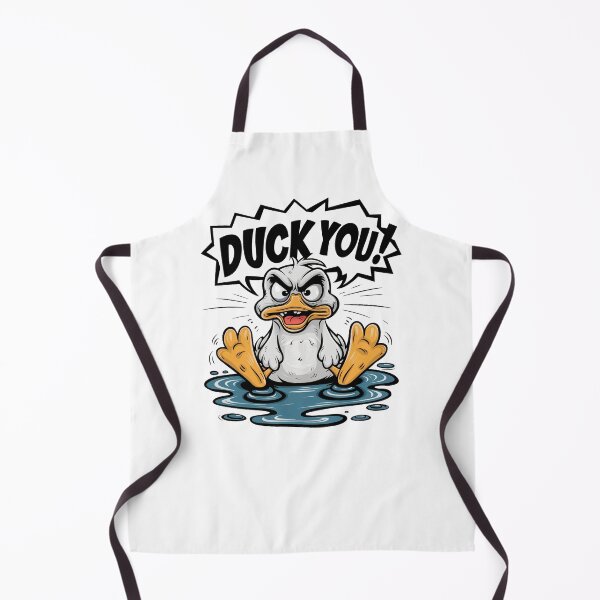 Item preview, Angry wet duck in a puddle designed and sold by BajoTShop.