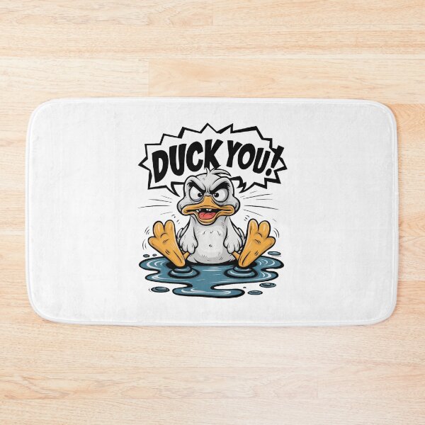 Item preview, Angry wet duck in a puddle designed and sold by BajoTShop.