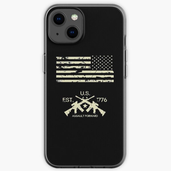 U.S. Flag & Cross Rifles iPhone Soft Case