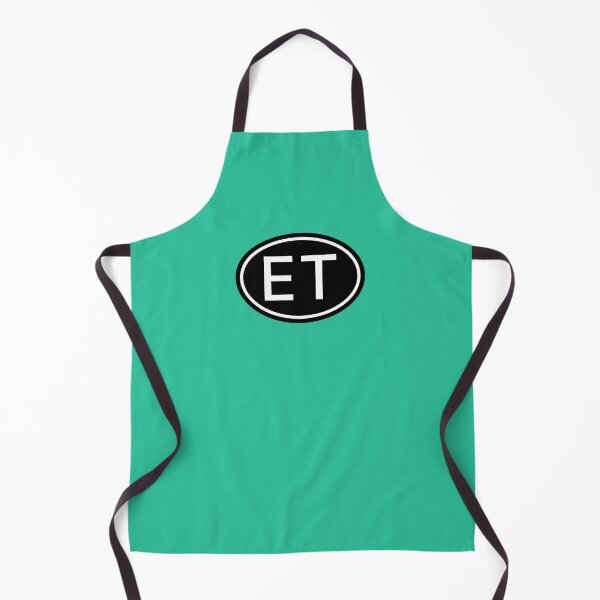 Item preview, ET Initials Monogram Oval White Letters designed and sold by Jeallan Designs.