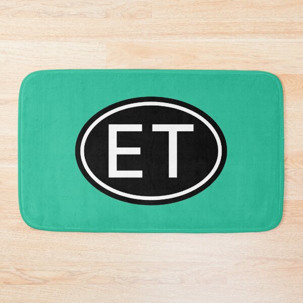 Item preview, ET Initials Monogram Oval White Letters designed and sold by Jeallan Designs.