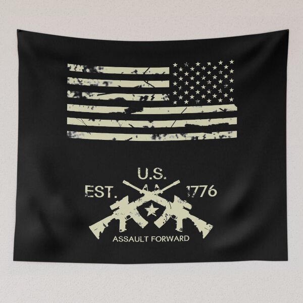 Item preview, U.S. Flag & Cross Rifles designed and sold by Jared Davies.