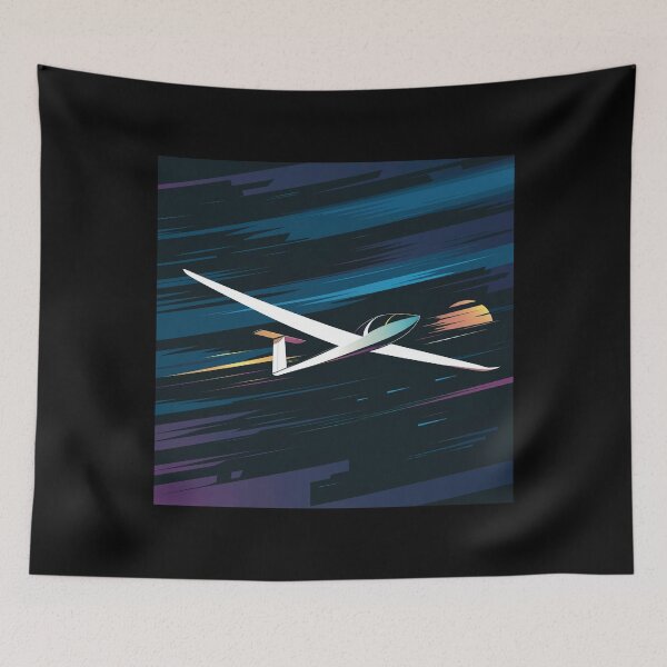 Item preview, Glider Plane Pilot Sailplane aerial floating soaring designed and sold by These_Prints.