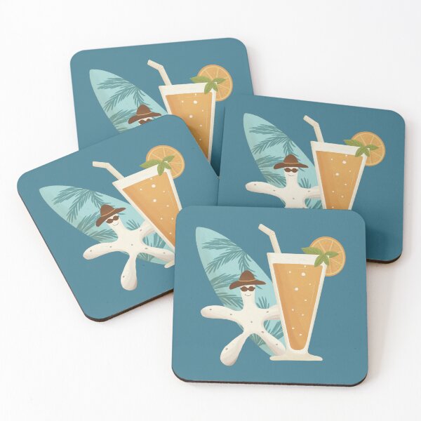 Item preview, Starfish with juice and surfboard designed and sold by Daxap.