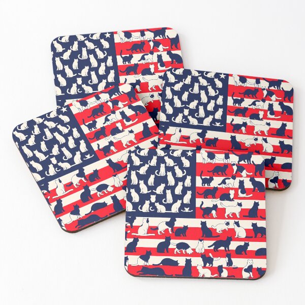 Item preview, Cute american flag cats designed and sold by abderrahmane-C.